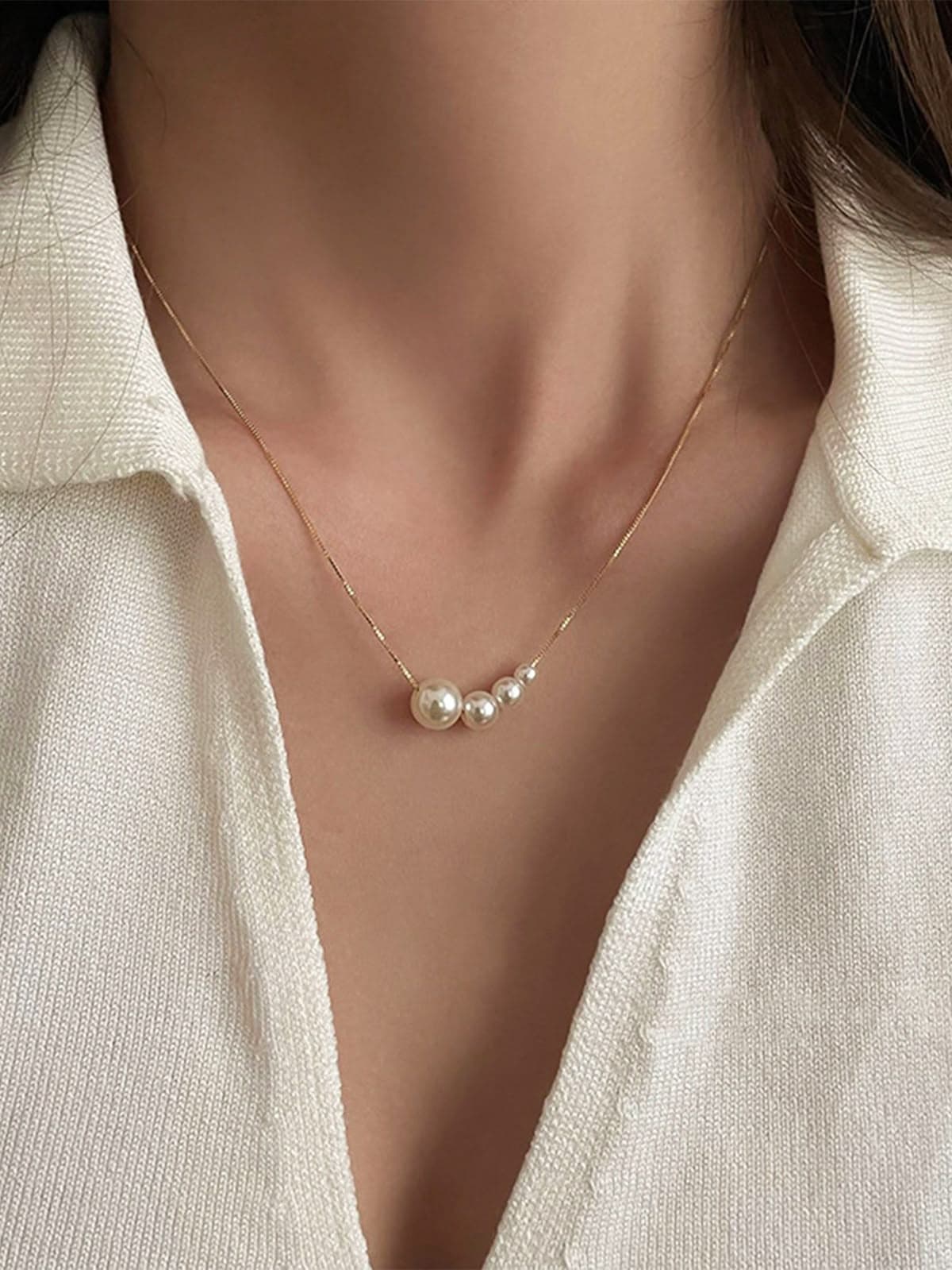 Celeste Pearl Necklace – Classic Modern Charm